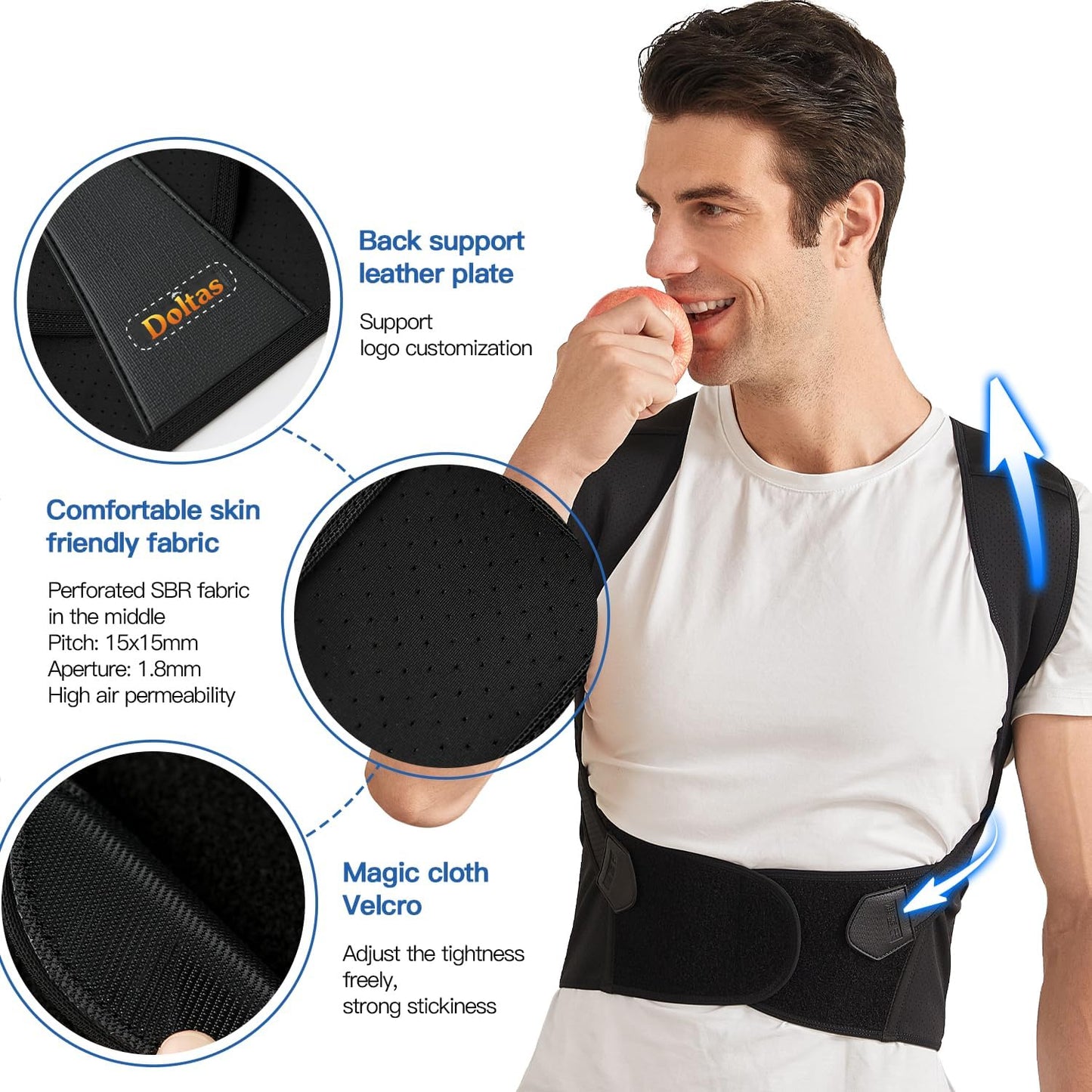 Posture Corrector Free Size Designed to provide exceptional Back Straight And Shoulder Support Belt