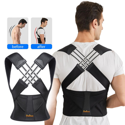 Posture Corrector Free Size Designed to provide exceptional Back Straight And Shoulder Support Belt