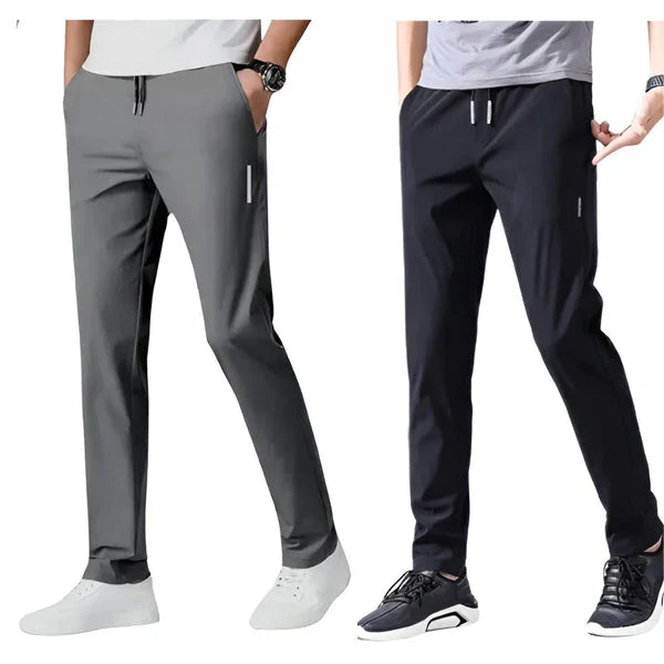 Men Solid  Track Pants ( Pack Of 2 )